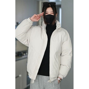 现货冬季美式休闲加厚雪山外套夹克立领纯色三防户外工装棉服图片