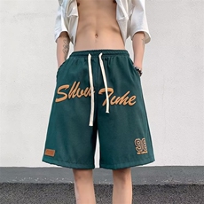 潮牌潮潮流运动裤宽松型五分裤男文艺休闲裤新款ins青春流行，男装休闲裤，星座716-4
