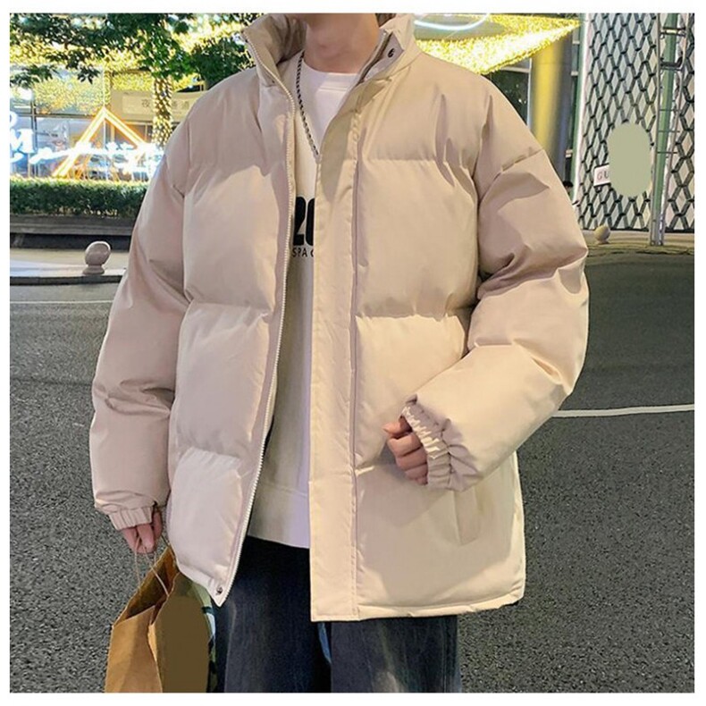简约男秋冬季加厚防寒棉服外套宽松休闲棉衣气质上衣,男装棉衣,星座1013-1