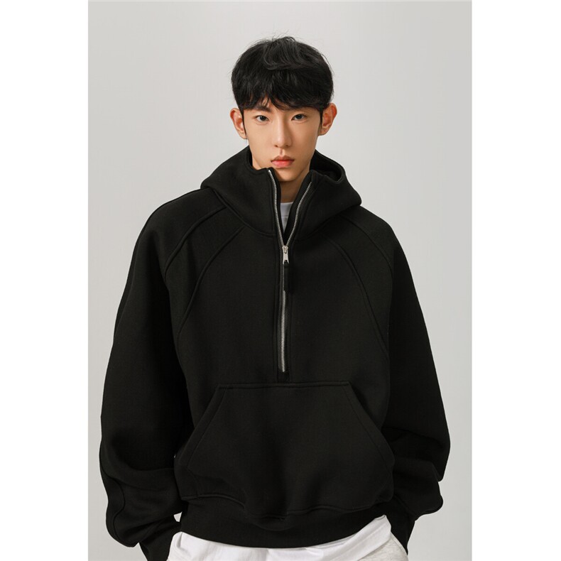 高品质cleanfit450g重磅套头版拉链卫衣外套TTTB17-特P78控128,男装卫衣,星座1315