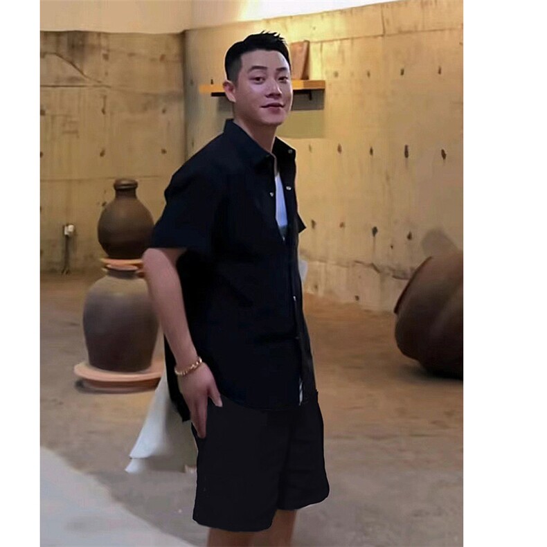 抖音---張倬霖ZHUOLINZHANG服饰--亚麻痞帅短裤K98-TP65,男装休闲裤,电商A089-1