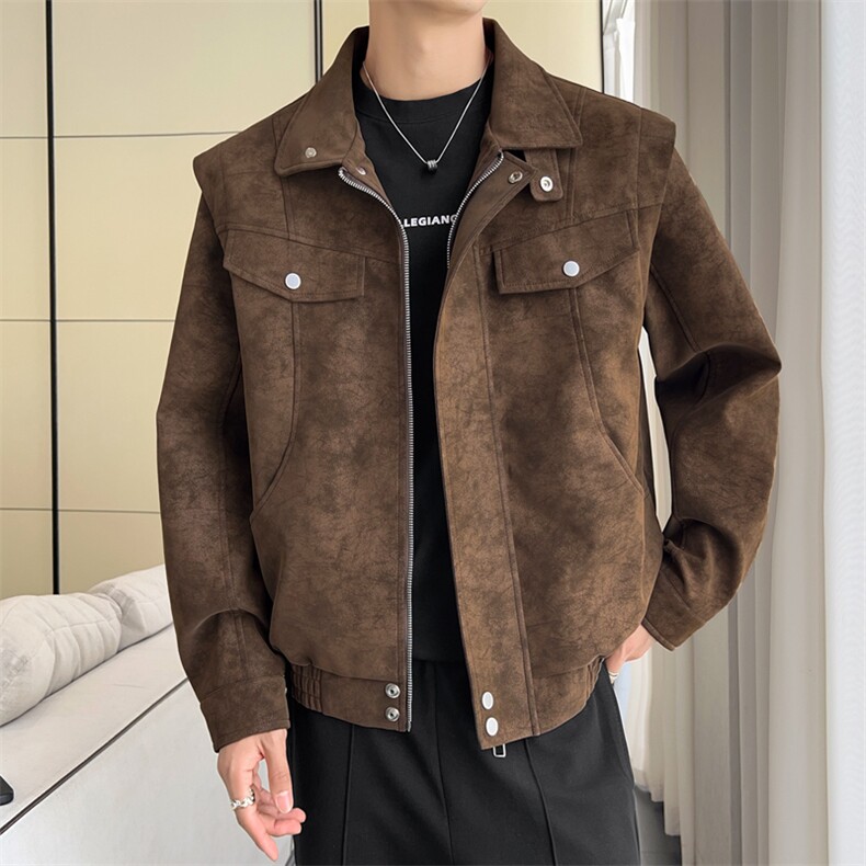 秋冬新款时尚休闲皮衣拉链外套男士JK02559-P95,男装皮衣,星座308B-2