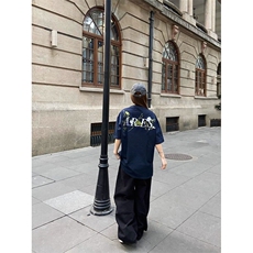 潮新中式花卉刺绣T恤百搭圆领上衣-T803-网络图，男装T恤，星座1002-2