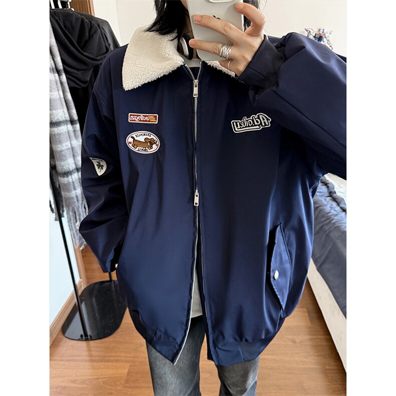 港风大码款宽松翻领加厚保暖棉服外套潮XZ213-MY9355-P148控168,男装棉衣,星座213