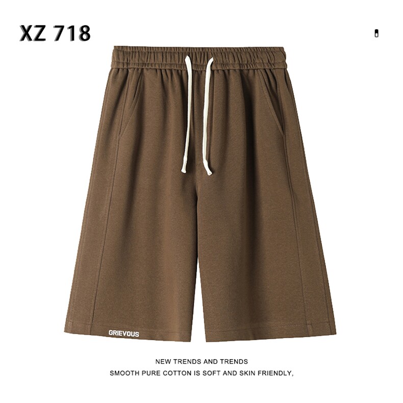 夏季新款垂感五分卫裤男宽松弹力华棉直筒短裤XD1716特批35,男装休闲裤,星座718