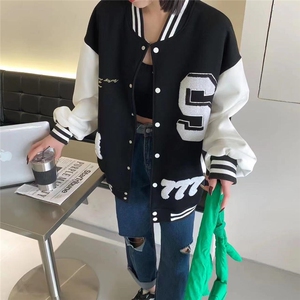 潮牌棒球服外套图片