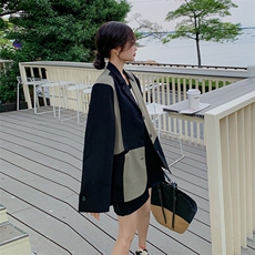 【现货】2022秋新款拼接撞色西服251-601-P125-K188，女装西装，浙宝189