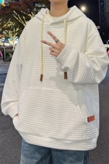 WY209/P60春装新款连帽卫衣男美式潮宽松运动大码ins潮流复古外套，男装卫衣，电商基地A050