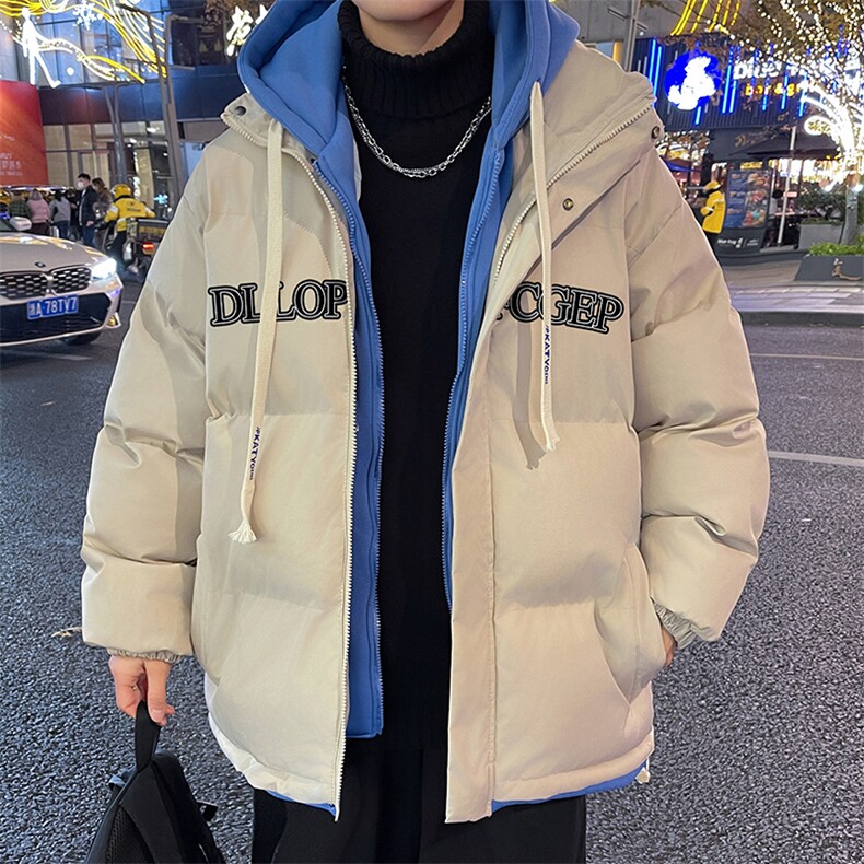 2023男冬季新款保暖棉衣假两件宽松加厚大码外套MY6613特P90控138，男装棉衣，电商A086