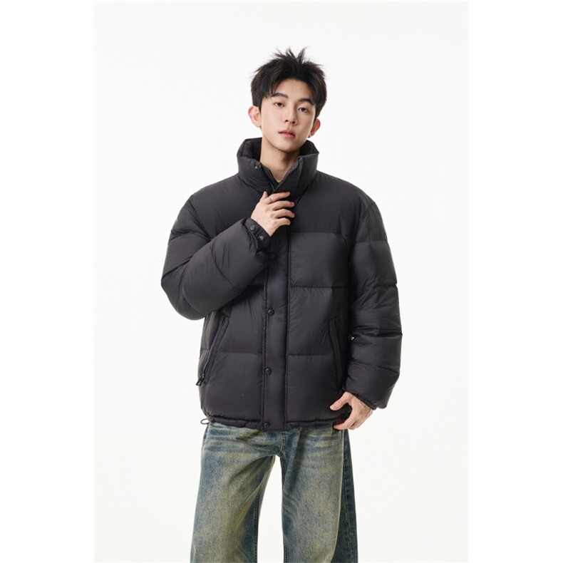 90%绒新标有报告立领撞色韩版宽松羽绒服外套Y988/P350现货,男装羽绒服,星座202