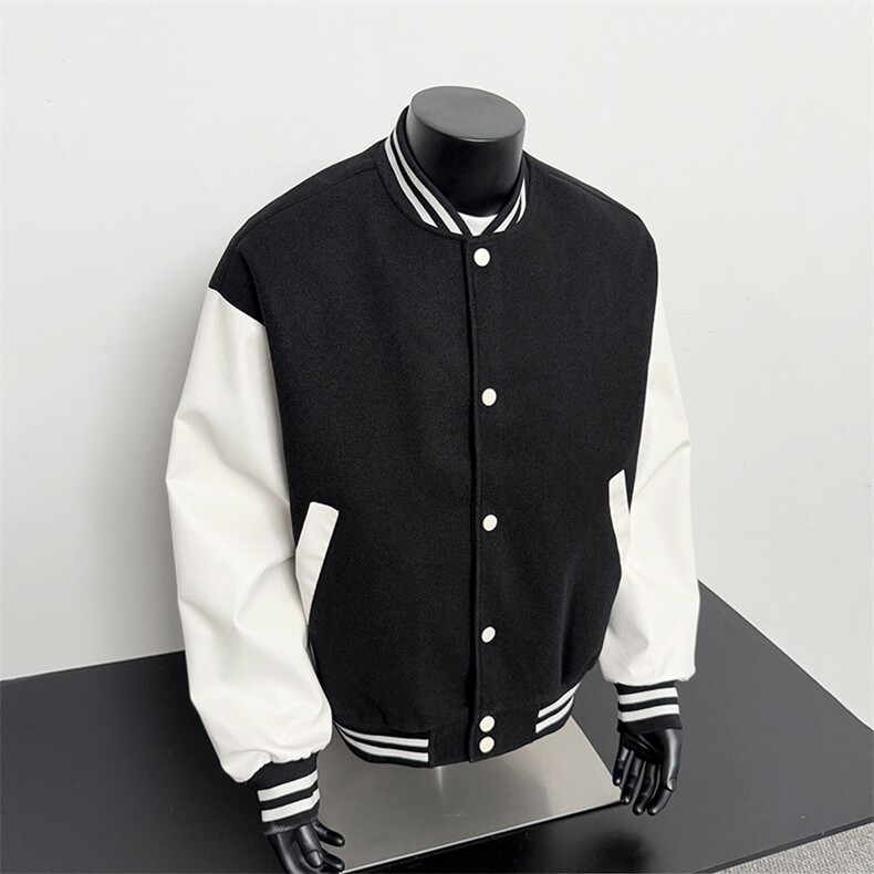 假模-美式棒球服男士秋新款百搭夹克外套9112-P68,男装夹克,电商B380（原B361）