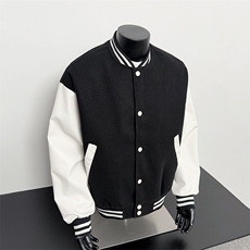 假模-美式棒球服男士秋新款百搭夹克外套9112-P68，男装夹克，电商B380（原B361）