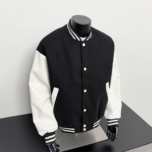 假模-美式棒球服男士秋新款百搭夹克外套 9112-P68图片