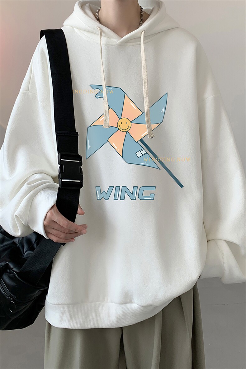 连帽卫衣男大码运动服帽衫外套WY2112-P35加绒款P40,男装卫衣,电商A040