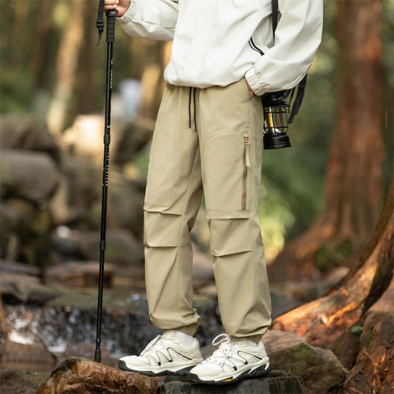 山系户外冲锋裤男束脚工装裤徒步登山裤侧边拉链设计K3507特P48,男装休闲裤,星座309（原A406）