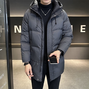 大货 连帽中长款羽绒服男 尺码偏小 L-4XL  B321-YR913-P185图片