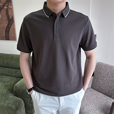 夏季纯色经典夏季男短袖翻领polo衫T恤9203-P40，男装T恤，星座1012-1
