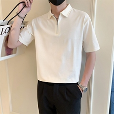 2025夏季新款社会小伙肌理感polo衫男短袖T恤TX03P58控78，男装Polo衫，电商B276A