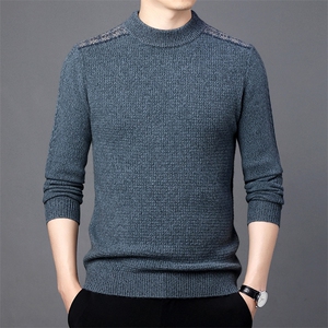CM61071钱塘2020-2冬季厚款新款半高领中年男士商务羊毛衫P152图片