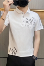 PL010-特P35社会小伙男士t恤polo衫短袖翻领潮牌时尚休闲个性潮流，男装Polo衫，电商D310B-1