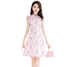 2023年夏季新款时尚气质优雅绣花连衣裙，女装连衣裙，鑫鑫美