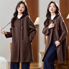 2025年冬季现货羊毛大衣新款经典复古长款双面呢外套，女装双面呢大衣，臻衣坊