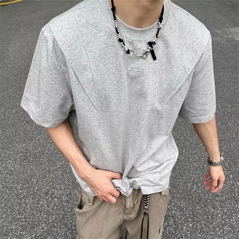 夏季常规日系ins潮流圆领凉感防晒短袖T恤男青少年宽松型T7503,男装T恤,星座1116A（原606A-3）