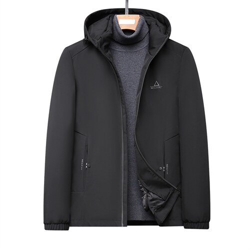 冬装男士羽绒外套新款宽松连帽可卸羽绒棉服保暖上衣GRW111-P260，男装羽绒服，电商B212（原钱塘6029）