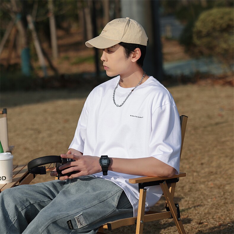 夏季新款圆领T恤衫男士半袖日系潮牌男装宽松短袖t恤TX160-P38，男装T恤，星座1109-1