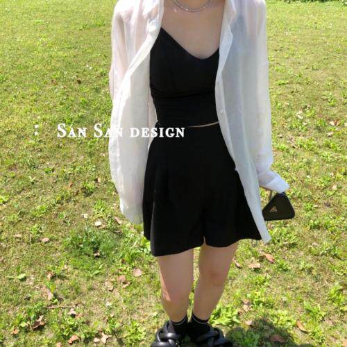 个性扣子短裤不挑人，女装，33