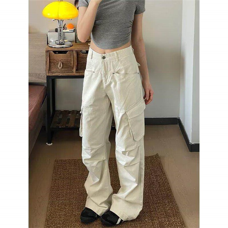 GZK278LL-P60美式复古工装裤男宽松直筒阔腿裤子,男装工装外套,星座1007（原301D）