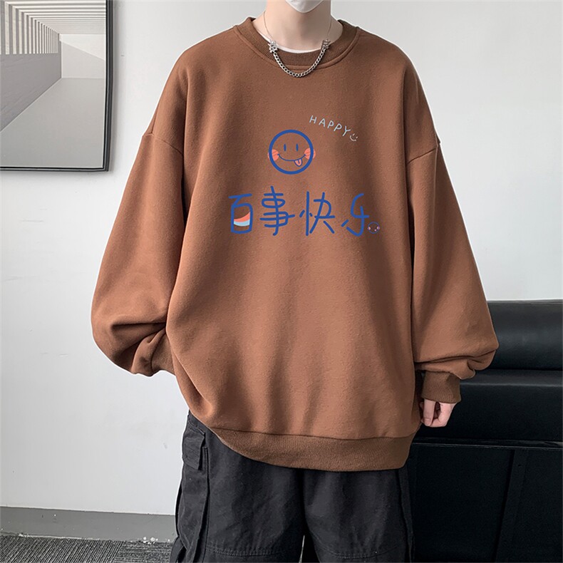 圆领卫衣男大码加厚加绒长袖t恤男S6183-P28 加绒款-P33图片