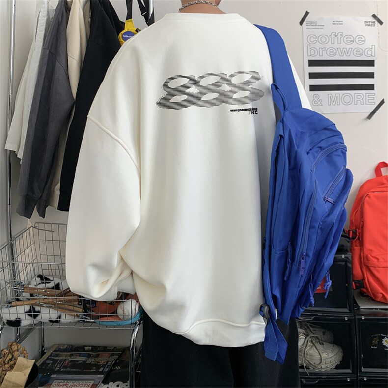 特P25控48秋冬新款男士圆领卫衣宽松休闲日常百搭上衣WQ2423,男装卫衣,电商B370