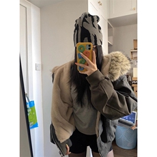 毛领座山雕夹克棉服2026新款加绒保暖连帽棉衣外套G881特P110网图，男装夹克，电商B245