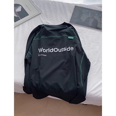 美式高街解构工艺速干长袖T恤男女款防晒罩衫户外运动潮牌骑行服，男装防晒衣，电商A443