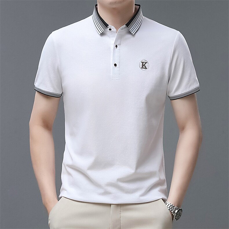 男士短袖夏季休闲t恤百搭polo衫中年爸爸夏装上衣QP1625-P57图片