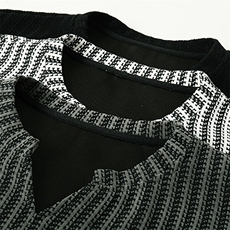 美式高街千鸟格子长袖T恤男女亨利V领英伦雅痞休闲宽松长袖打底衫，男装T恤，电商A443