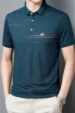休闲商务POLO衫男士T恤2022半袖T恤凉感上衣ZL1233-P53，男装Polo衫，星座1105-3