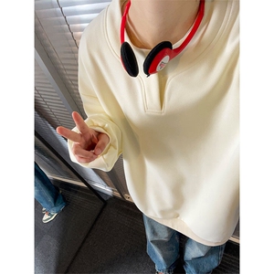 重磅320克亨利领设计感卫衣宽松潮流上衣W4647-P35【特价】图片