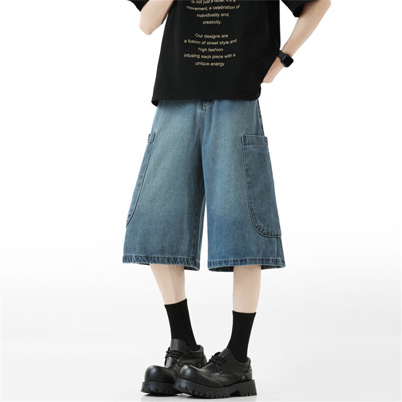 工装大口袋牛仔短裤809B-162-P50,男装牛仔裤,星座809B（原星座805）