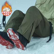 户外防风男女加绒加厚单双板登山滑雪裤K1002J加绒特批P55控108，男装卫衣，电商A001-1