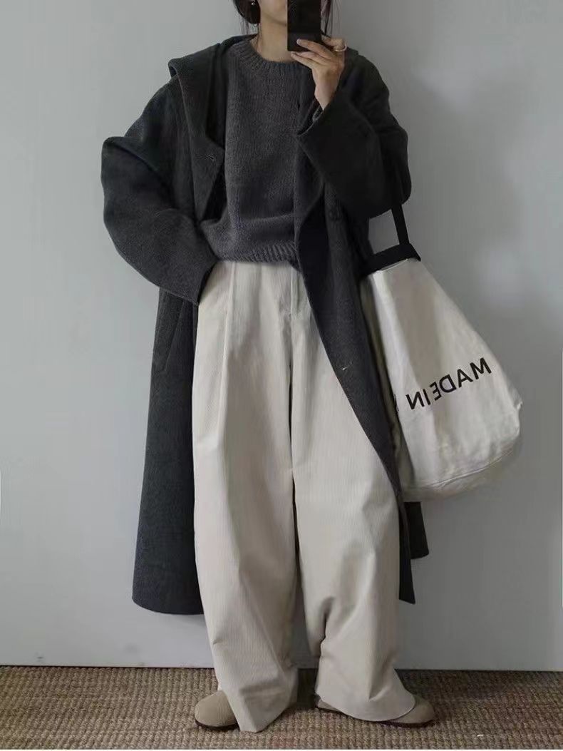 时尚百搭女士加厚圆领羊毛衫羊毛保暖舒适毛衣,女装羊毛衫,胜酷羊绒