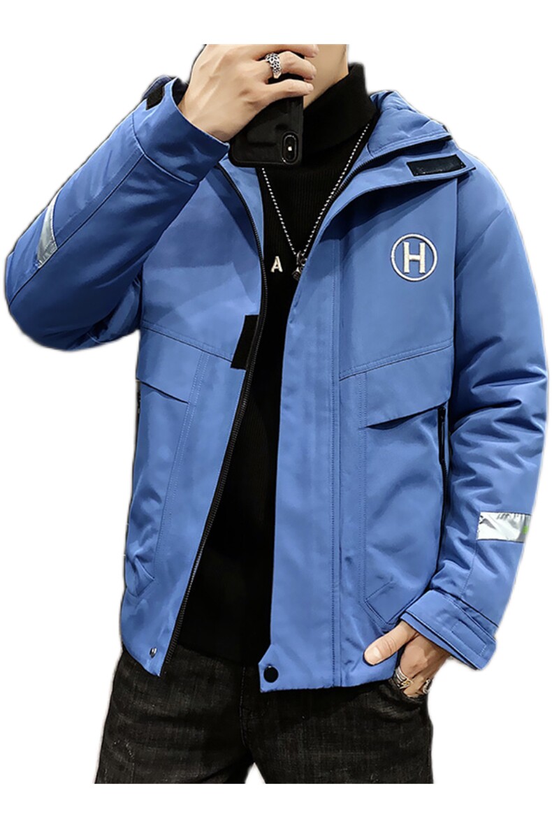 男士休闲连帽加厚保暖棉衣外套棉服棉袄冬季防寒开衫男装M988,男装棉衣,电商B226-2（原B217-2）
