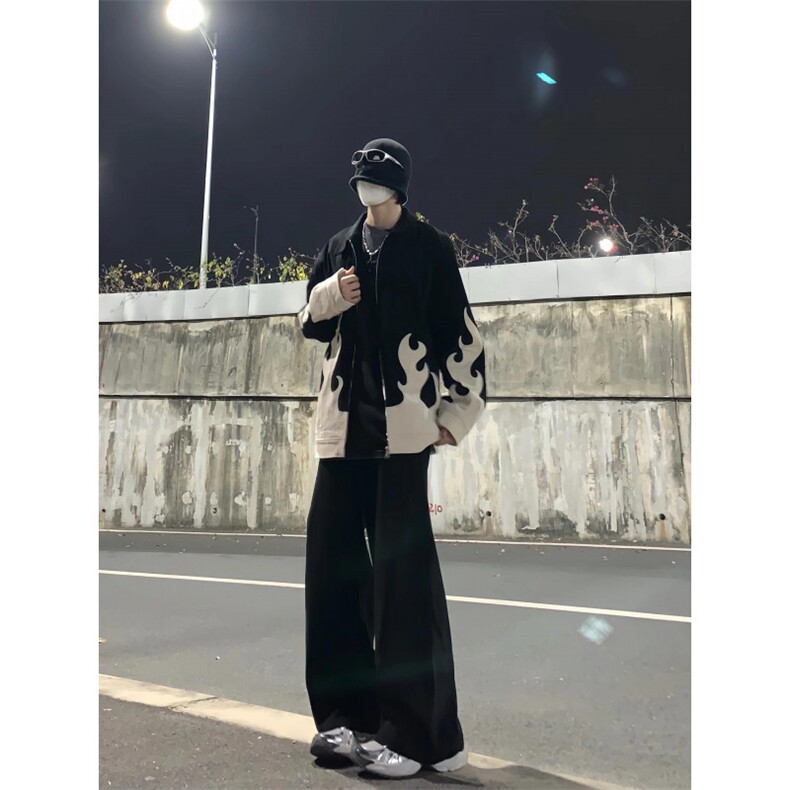 【有货】火焰灯芯绒外套男高级感美式休闲夹克JK7801CC-特P70,男装夹克,星座1007（原301D）