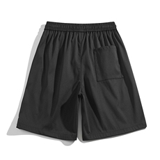夏季新款冰丝垂感短裤白底平铺休闲裤男免烫宽松凉感K23216-P35，男装休闲裤，星座717