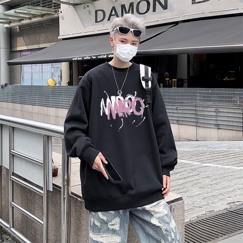 秋季新款外套男圆领卫衣W1075P35,男装卫衣,星座1116-2