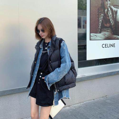 羽绒马甲SML，女装马夹，尚映