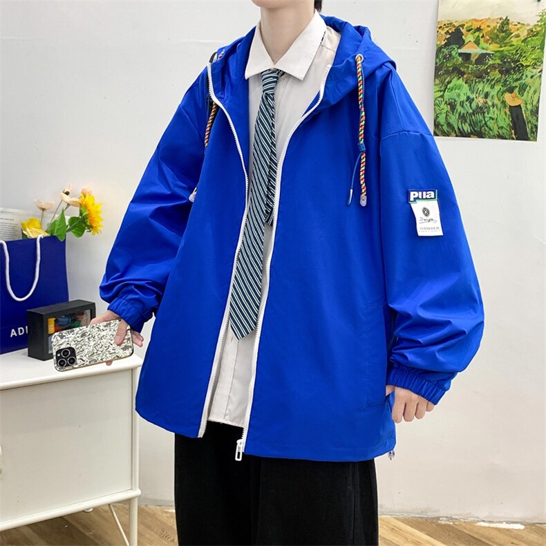 秋季美式街头潮流格子拼接棒球服外套男宽松夹克上衣潮JK0621-P70,男装夹克,星座308B-1