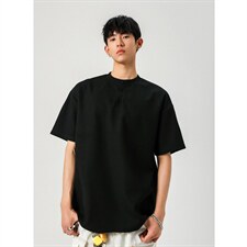 2026男装250克夏季亨利领宽松短袖T恤夏装半袖打底衫S398特P16，男装T恤，电商A233-1