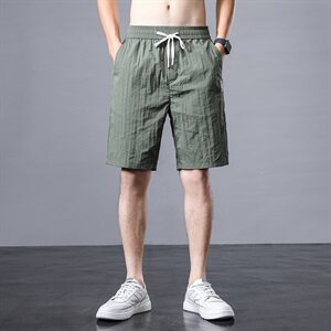 冰丝休闲短裤男士ins宽松夏季超薄款五分裤百搭外穿中裤Z106-P30图片